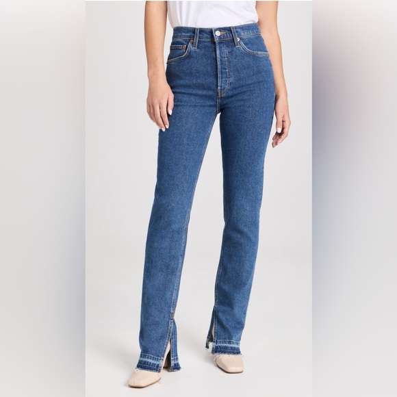 RE/DONE: 70s High Rise Skinny Boot Jeans - Picture 1 of 11